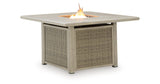 Cliff Trails Beige Fire Pit Table by Ashley at Eve Furniture