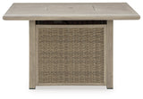 Cliff Trails Beige Fire Pit Table by Ashley at Eve Furniture