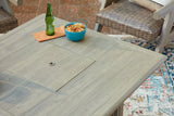 Cliff Trails Beige Fire Pit Table by Ashley at Eve Furniture
