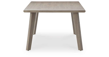 Cliff Trails Beige Outdoor Dining Table and 4 Arm Chairs by Ashley at Eve Furniture