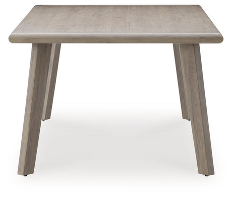 Cliff Trails Beige Outdoor Dining Table by Ashley at Eve Furniture