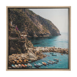 Cliffside View by Mercana Studio a Hand Embellished Textured Framed Art Photo Matted under Glass by Mercana at Eve Furniture