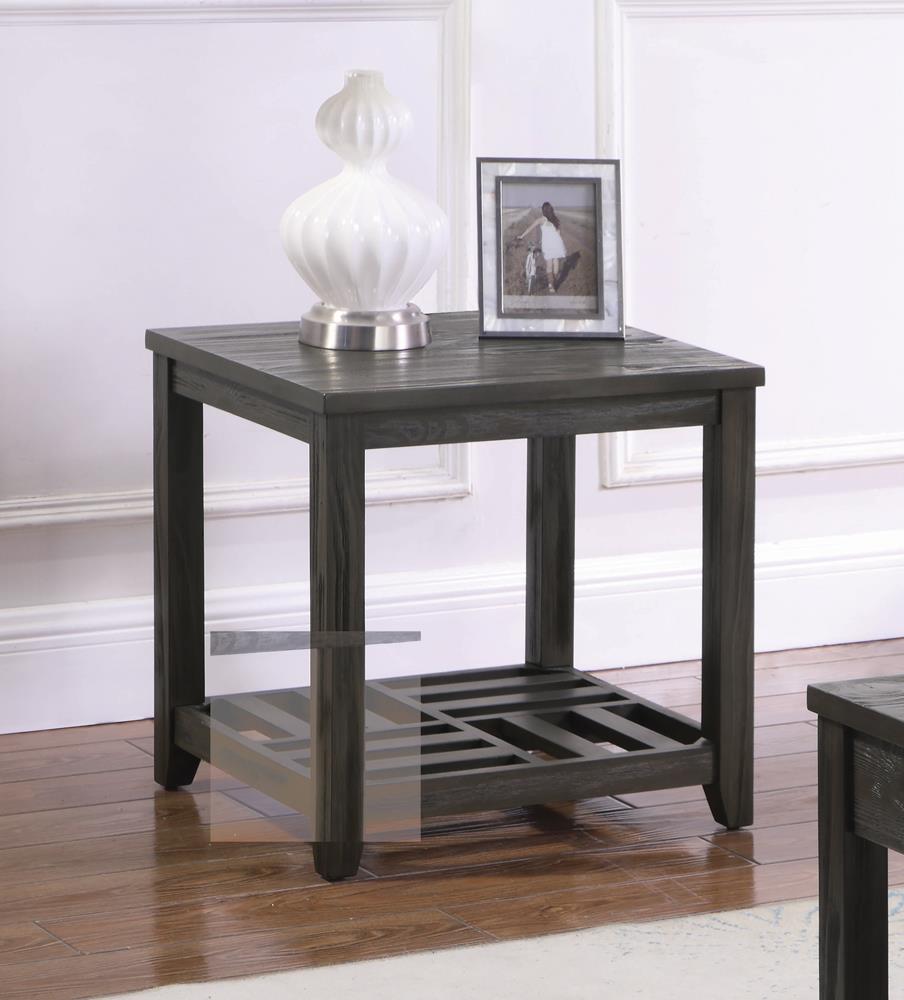 Cliffview 1-Shelf Rectangular End Table Gray