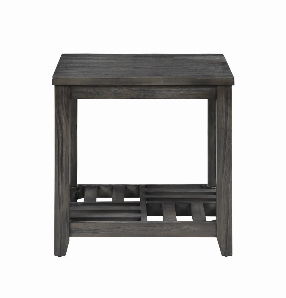 Cliffview 1-Shelf Rectangular End Table Gray