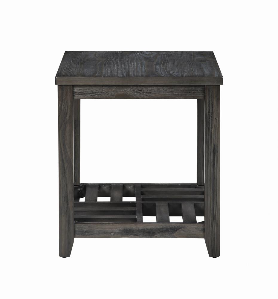 Cliffview 1-Shelf Rectangular End Table Gray