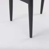 Cline 20.9L x 23.0W x 31.9H Gray Fabric W/Black Wood Dining Chair, Set of 2 by Mercana at Eve Furniture