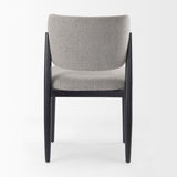 Cline 20.9L x 23.0W x 31.9H Gray Fabric W/Black Wood Dining Chair, Set of 2 by Mercana at Eve Furniture