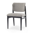 Cline 20.9L x 23.0W x 31.9H Gray Fabric W/Black Wood Dining Chair, Set of 2 by Mercana at Eve Furniture