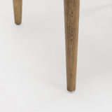 Cline Cream Fabric Upholstered and Light Brown Wood Dining Chair, Set of 2 by Mercana at Eve Furniture