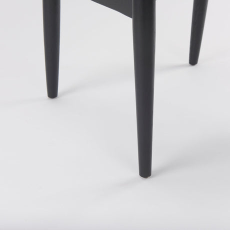 Cline Gray Fabric W/Black Wood Dining Chair, Set of 2 by Mercana at Eve Furniture