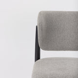 Cline Gray Fabric W/Black Wood Dining Chair, Set of 2 by Mercana at Eve Furniture