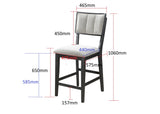 Cline Light Gray Counter Height Dining Chair, Set of 2 by Crown Mark at Eve Furniture
