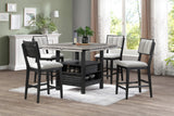Cline Light Gray Counter Height Dining Set by Crown Mark at Eve Furniture