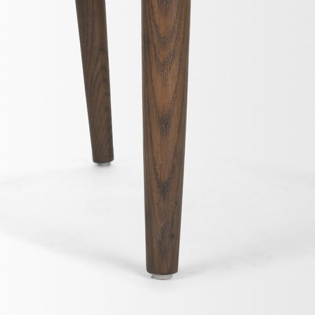 Cline Moss 008 Olive Fabric Upholstered and Brown Wood Dining Chair, Set of 2 by Mercana at Eve Furniture