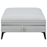 Clint Multi-color Upholstered Ottoman with Tapered Legs by Coaster at Eve Furniture