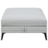 Clint Upholstered Ottoman with Tapered Legs Multi-color