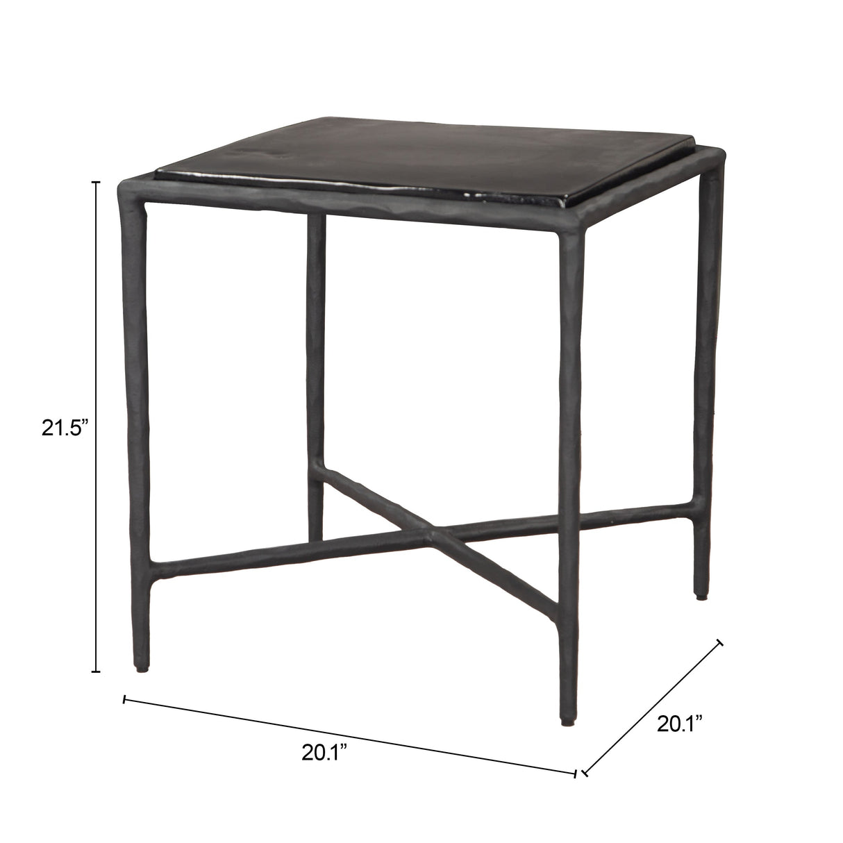 Cloe Black Side Table by Zuomod at Eve Furniture
