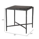 Cloe Black Side Table by Zuomod at Eve Furniture