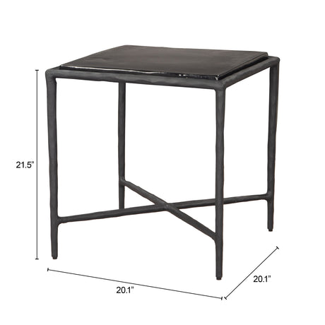 Cloe Black Side Table by Zuomod at Eve Furniture