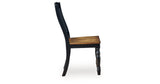 Clorazi Black/Brown Dining Chair, Set of 2 by ASHLEY FURNITURE at Eve Furniture