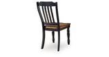Clorazi Black/Brown Dining Chair, Set of 2 by ASHLEY FURNITURE at Eve Furniture