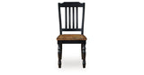 Clorazi Black/Brown Dining Chair, Set of 2 by ASHLEY FURNITURE at Eve Furniture