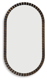 Clorington Dark Brown Accent Mirror by Ashley at Eve Furniture