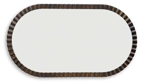 Clorington Dark Brown Accent Mirror by Ashley at Eve Furniture