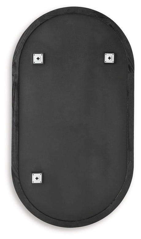 Clorington Dark Brown Accent Mirror by Ashley at Eve Furniture