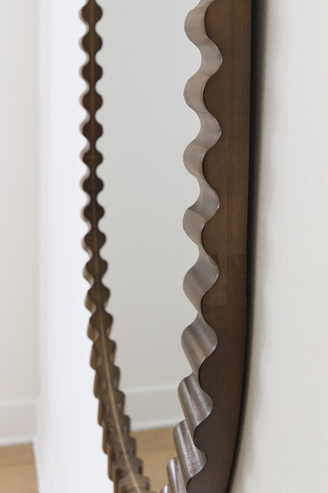 Clorington Dark Brown Accent Mirror by Ashley at Eve Furniture