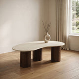 Cloris Walnut Coffee Table by Furniture of America at Eve Furniture