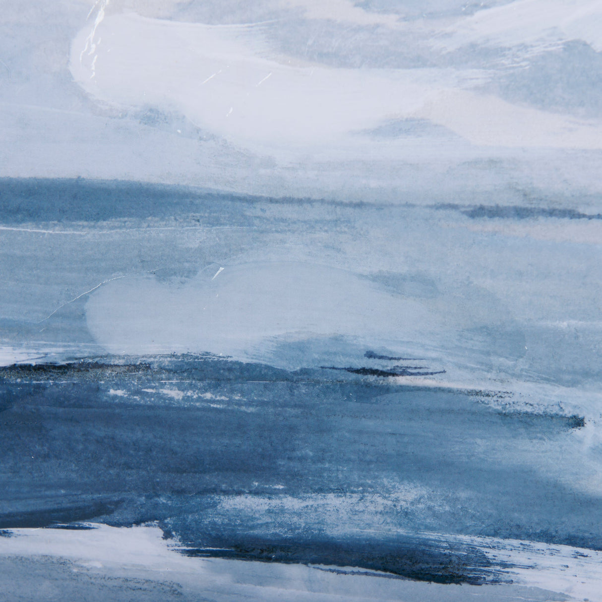 Cloud and Sea by Mercana Studio a Hand Embellished Textured Framed Art Print Matted under Glass by Mercana at Eve Furniture