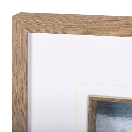 Cloud Bay I by Mercana Studio a Hand Embellished Textured Framed Art Print Matted under Glass by Mercana at Eve Furniture