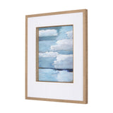 Cloud Bay II by Mercana Studio a Hand Embellished Textured Framed Art Print Matted under Glass by Mercana at Eve Furniture