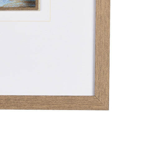 Cloud Bay II by Mercana Studio a Hand Embellished Textured Framed Art Print Matted under Glass by Mercana at Eve Furniture