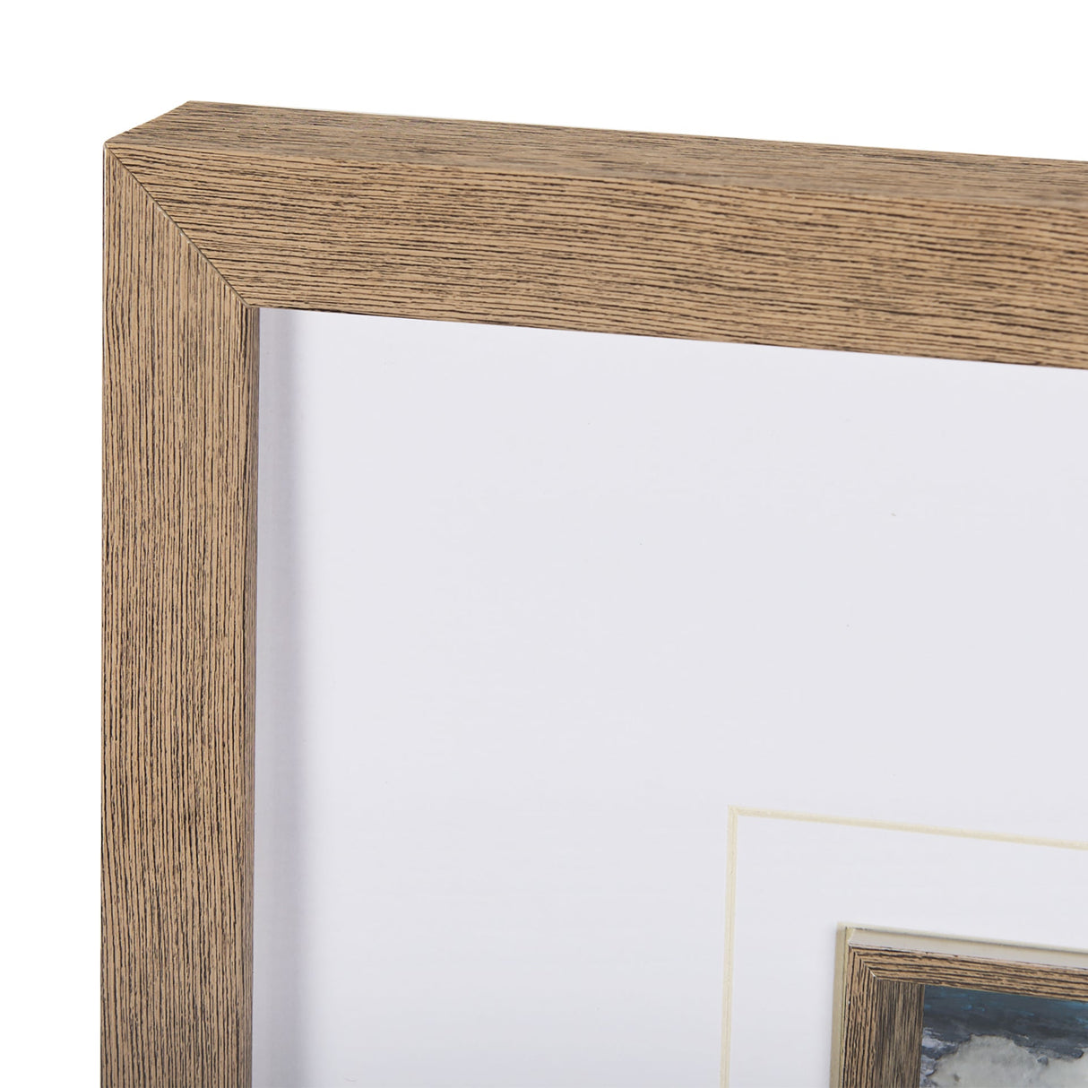 Cloud Bay II by Mercana Studio a Hand Embellished Textured Framed Art Print Matted under Glass by Mercana at Eve Furniture