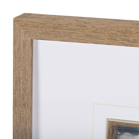Cloud Bay II by Mercana Studio a Hand Embellished Textured Framed Art Print Matted under Glass by Mercana at Eve Furniture