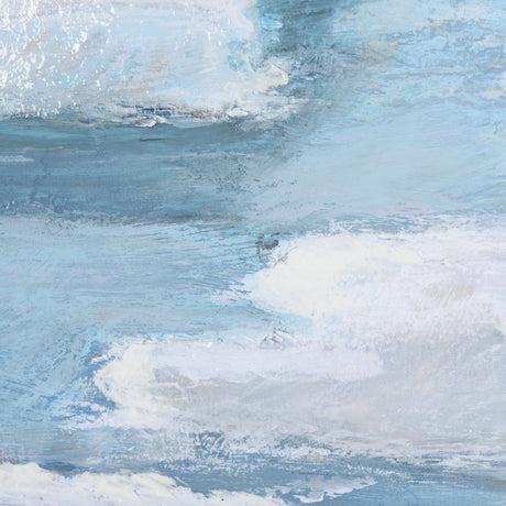 Cloud Bay II by Mercana Studio a Hand Embellished Textured Framed Art Print Matted under Glass by Mercana at Eve Furniture