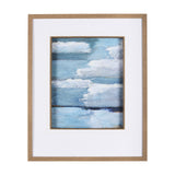 Cloud Bay II by Mercana Studio a Hand Embellished Textured Framed Art Print Matted under Glass by Mercana at Eve Furniture