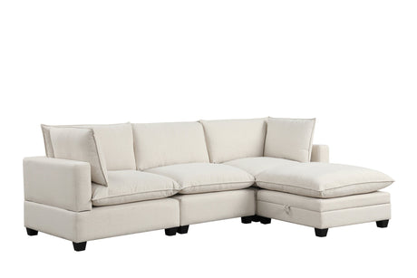 Cloud Beige Performance Fabric Modular Sectional by Happy Homes at Eve Furniture