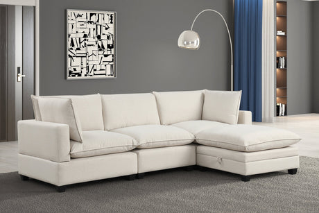 Cloud Beige Performance Fabric Modular Sectional by Happy Homes at Eve Furniture
