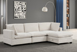Cloud Cream Velvet Modular Sectional by Happy Homes at Eve Furniture
