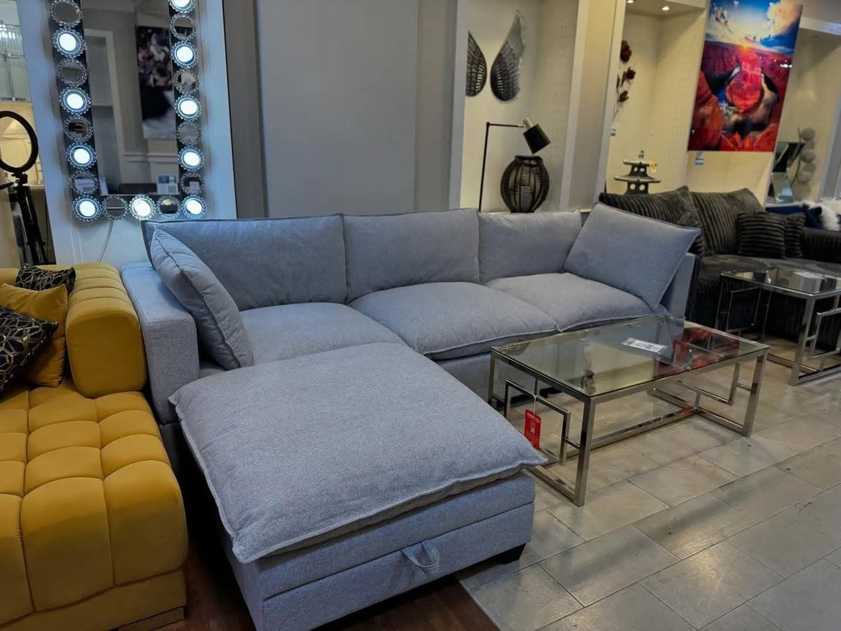 Cloud Gray Modular Sectional by Happy Homes at Eve Furniture