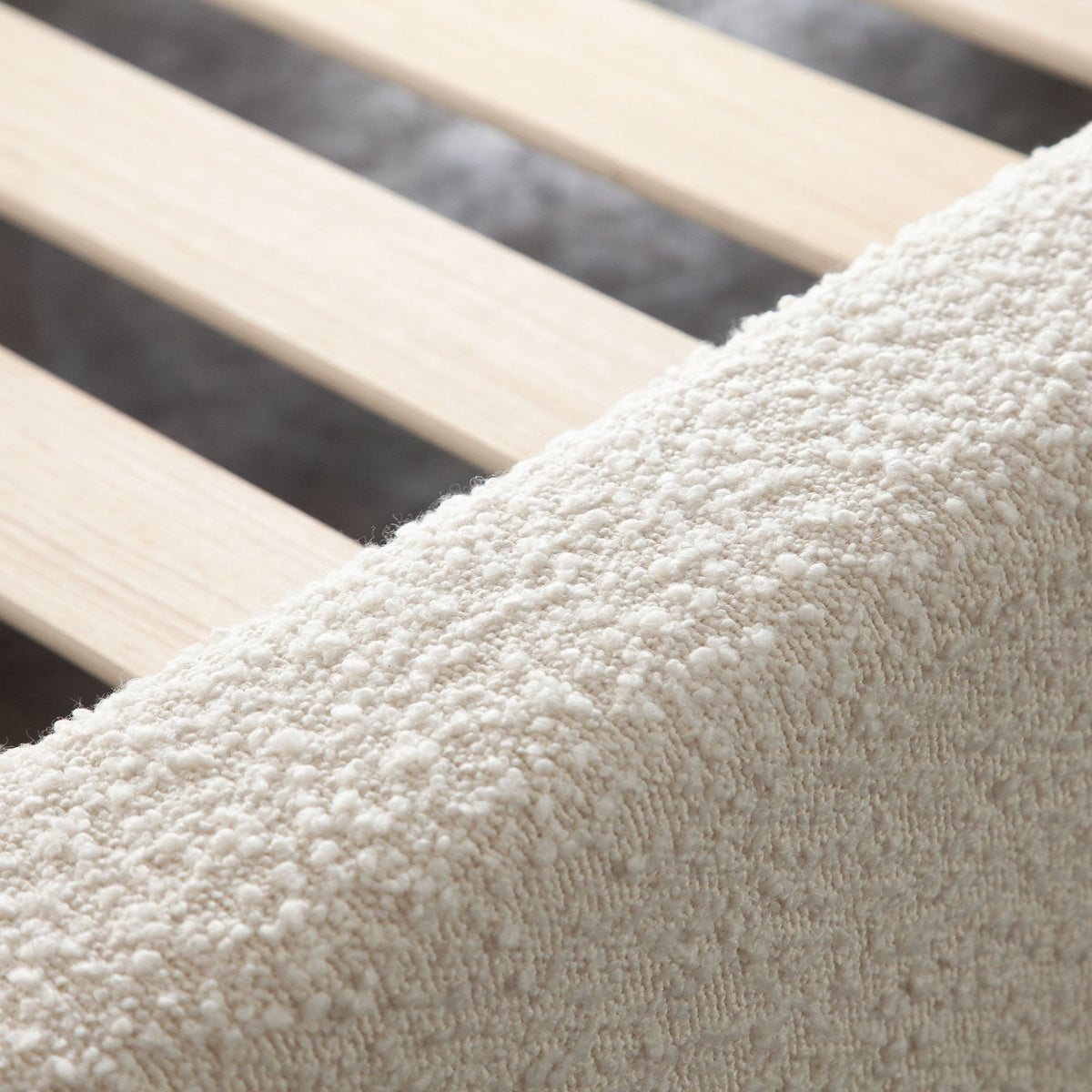 Cloud Ivory Boucle Bed by Diamond Sofa at Eve Furniture