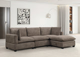 Cloud Mocha Modular Performance Fabric Sectional