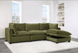 Cloud Olive Velvet Modular Sectional by Happy Homes at Eve Furniture
