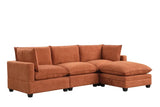 Cloud Rust Modular Performance Fabric Sectional by Happy Homes at Eve Furniture