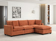 Cloud Rust Modular Performance Fabric Sectional by Happy Homes at Eve Furniture
