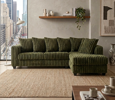 Cloudline Olive Sectional by Happy Homes at Eve Furniture
