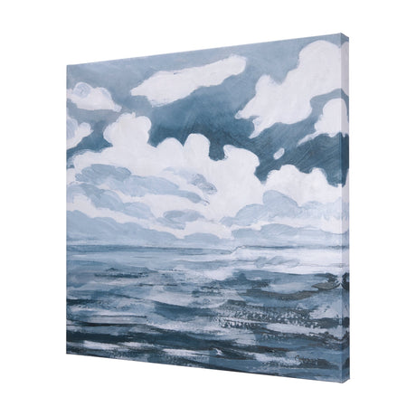 Clouds and sea I by Mercana Studio a Hand Embellished Textured Canvas by Mercana at Eve Furniture